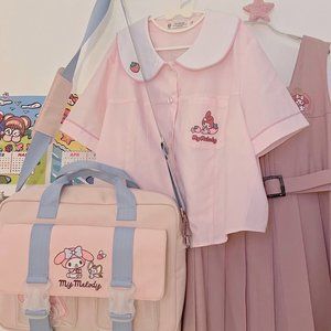 Sanrio My Melody Pink School Bag Backpack 3-way Kawaii Cute Japanese